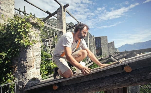 This is someone fixing their house.