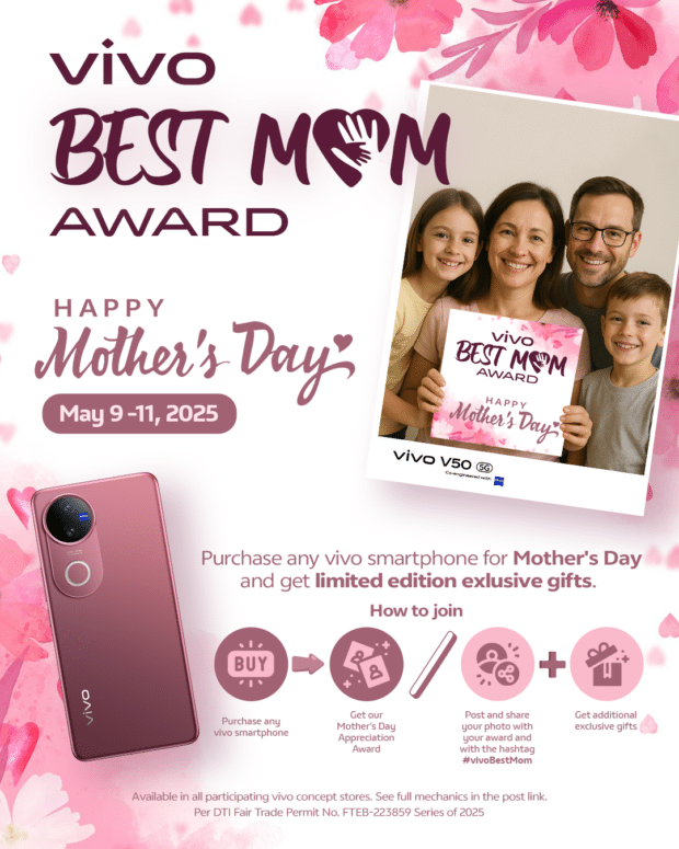 vivo best mom award certificate